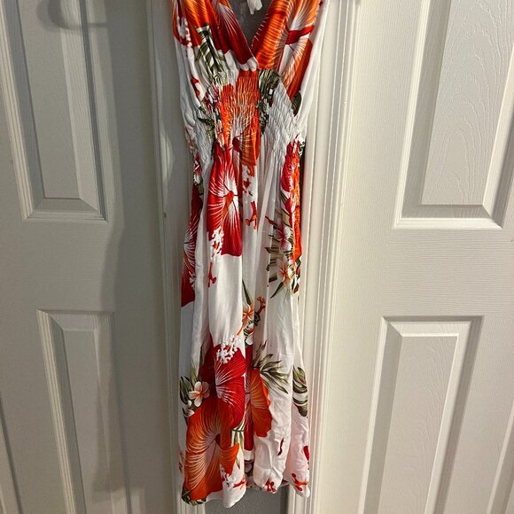 Paradise Tropical Halter Midi Dress – NWT 🌺 - Picture 5 of 6